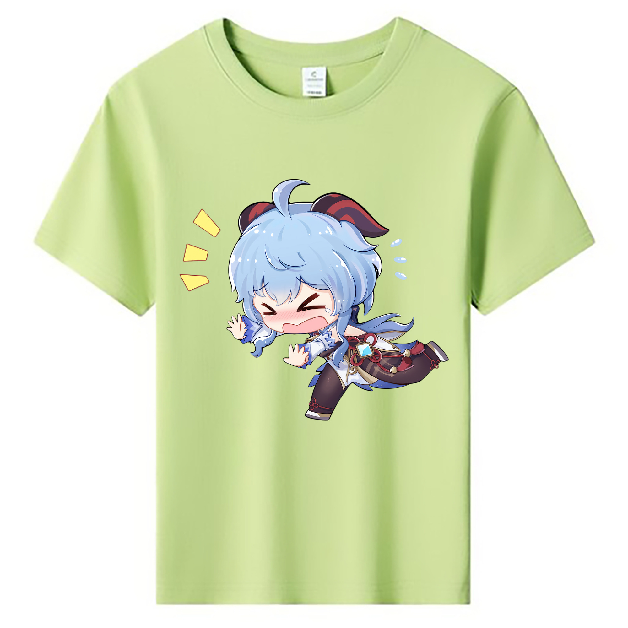 げんし神 甘雨 かんう genshin Ganyu 綿100％キッズTシャツ（フロントプリント）